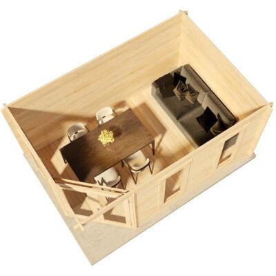 Alpholz - Lido-40 - 442x302 cm - 40 mm - Gartenhaus Alpholz - Lido-40 - 442x302 cm - 40 mm - Gartenhaus