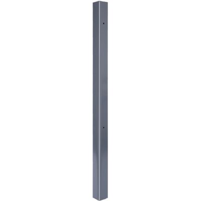 Alberts Klobenpfosten Doppelt. Chaussee, Circle, Alu, Anthrazit Kst.b.z.einbet.89x89/1600mm Alberts Klobenpfosten Doppelt. Chaussee, Circle, Alu, Anthrazit Kst.b.z.einbet.89x89/1600mm