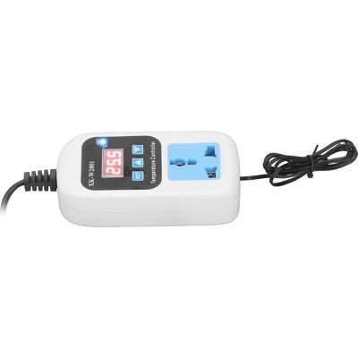 HEAT Automatischer, Einstellbarer Temperaturregler Mit Digitaler Anzeige, Elektronischer Steckdosenthermostat Für Gewächshäuser, Eu-stecker 110–220 V HEAT Automatischer, Einstellbarer Temperaturregler Mit Digitaler Anzeige, Elektronischer Steckdosenthermostat Für Gewächshäuser, Eu-stecker 110–220 V