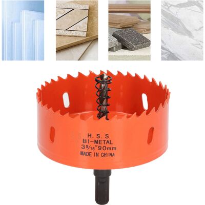 JUTE Die Hss-bimetall-lochsäge Mit Robustem Spannfutter Wird Zur Herstellung Von Cornhole-brettern, Holz, Pvc, Gipskarton, Aluminium Und Metall (3-9/16") Verwendet. JUTE Die Hss-bimetall-lochsäge Mit Robustem Spannfutter Wird Zur Herstellung Von Cornhole-brettern, Holz, Pvc, Gipskarton, Aluminium Und Metall (3-9/16") Verwendet.
