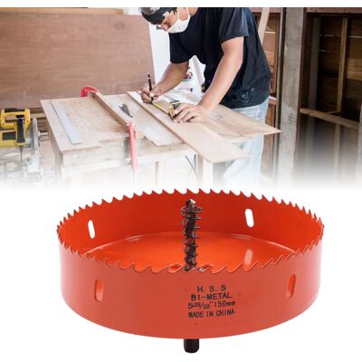 JUTE Die Hss-bimetall-lochsäge Mit Robustem Spannfutter Wird Zur Herstellung Von Cornhole-brettern, Holz, Pvc, Gipskarton, Aluminium Und Metall (5-29/32") Verwendet. JUTE Die Hss-bimetall-lochsäge Mit Robustem Spannfutter Wird Zur Herstellung Von Cornhole-brettern, Holz, Pvc, Gipskarton, Aluminium Und Metall (5-29/32") Verwendet.