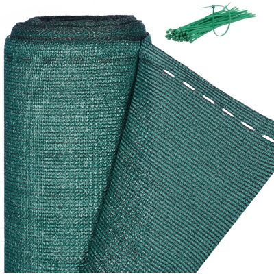Relaxdays - Zaunblende, Sichtschutz Für Zaun & Balkongeländer, Hdpe Gewebe, Uv-stabilisiert, Wetterfest, 1,2 X 25 M, Grün Relaxdays - Zaunblende, Sichtschutz Für Zaun & Balkongeländer, Hdpe Gewebe, Uv-stabilisiert, Wetterfest, 1,2 X 25 M, Grün