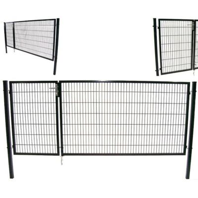 Apex Gartentor Tor Doppelflügeltor 140x350 Cm Doppelflügel Einfahrtstor 56732 Hoftor Apex Gartentor Tor Doppelflügeltor 140x350 Cm Doppelflügel Einfahrtstor 56732 Hoftor