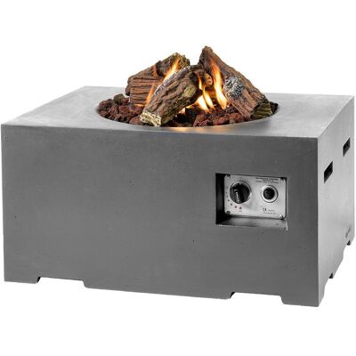 Happy Cocooning Grauer Rechteckiger Feuertisch - Feuer Typ Happy Cocooning Grauer Rechteckiger Feuertisch - Feuer Typ