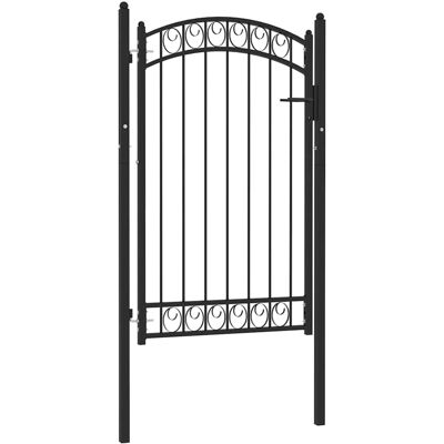 Zauntor Emmen Mit Bogenabschluss Stahl 100 X 106 Cm Schwarz Vidaxl Zauntor Emmen Mit Bogenabschluss Stahl 100 X 106 Cm Schwarz Vidaxl