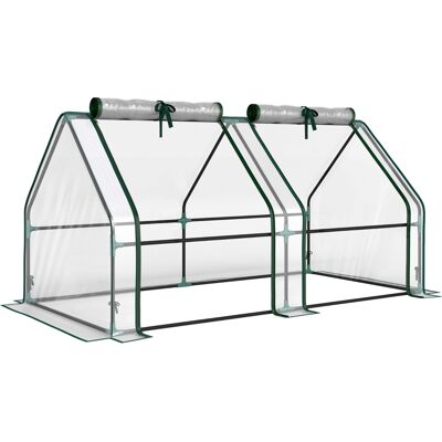 OEM Gewächshaus Mit Reißverschlussfenster, Winterfest Foliengewächshaus Aus Stahl 180 X 90 X 90 Cm Transparent OEM Gewächshaus Mit Reißverschlussfenster, Winterfest Foliengewächshaus Aus Stahl 180 X 90 X 90 Cm Transparent