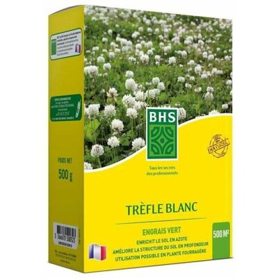 BHS Trefle Blanc - 500 m² - Fördert biodiversitet, tålar trappning BHS Trefle Blanc - 500 m² - Fördert biodiversitet, tålar trappning