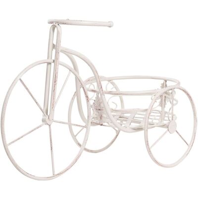 BELIANI Pflanzenständer Harebell 52 Cm Cremeweiß Metall BELIANI Pflanzenständer Harebell 52 Cm Cremeweiß Metall