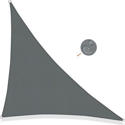 OEM Dreieckiges Sonnensegel 3x3x3m, Wasserdicht, Uv-schutz, Für Terrasse, Garten, Balkon, Außenbereich, Anthrazitgrau OEM Dreieckiges Sonnensegel 3x3x3m, Wasserdicht, Uv-schutz, Für Terrasse, Garten, Balkon, Außenbereich, Anthrazitgrau
