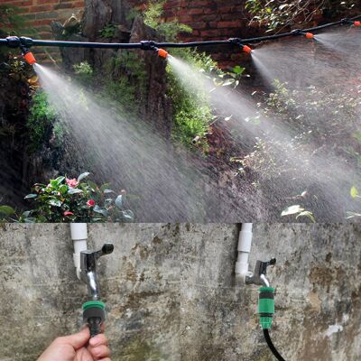 HEAT Tropfbewässerungsset Für Minigärten Und Gewächshäuser, Automatische Pflanzenbewässerung, Inklusive 15-meter-schlauch HEAT Tropfbewässerungsset Für Minigärten Und Gewächshäuser, Automatische Pflanzenbewässerung, Inklusive 15-meter-schlauch