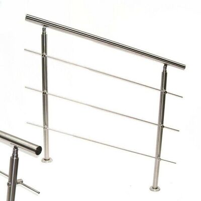 Apex - Edelstahl Treppengeländer 80 Handlauf Geländer Balkongeländer 3 Querstäbe 57202 Apex - Edelstahl Treppengeländer 80 Handlauf Geländer Balkongeländer 3 Querstäbe 57202