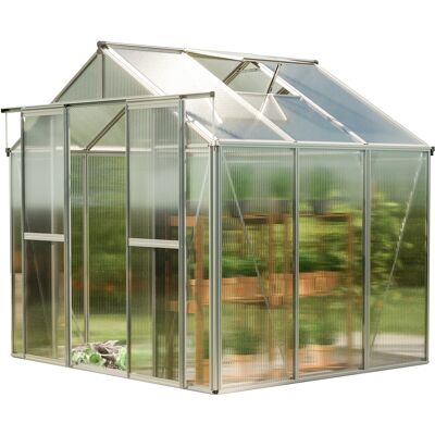 GFP - Gewächshaus 259x195cm Doppelwandig Polycarbonat - Ohne Zubehör GFP - Gewächshaus 259x195cm Doppelwandig Polycarbonat - Ohne Zubehör