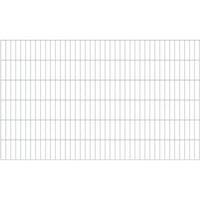 ALBERTS Doppelstabmattenzaun - 6/5/6 - 120cm Hoch - Grau ALBERTS Doppelstabmattenzaun - 6/5/6 - 120cm Hoch - Grau