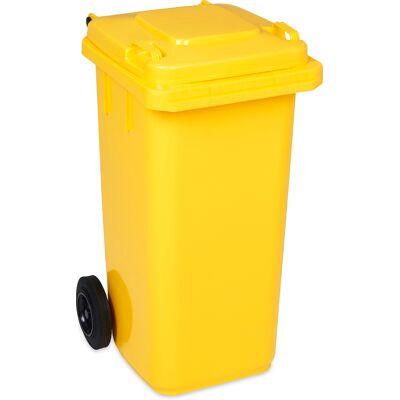 VIVOL Mülltonne - 120 Liter / 120l - Gelb - Eu-din-müll-tonne Günstig Im Shop Kaufen VIVOL Mülltonne - 120 Liter / 120l - Gelb - Eu-din-müll-tonne Günstig Im Shop Kaufen