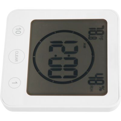 HEAT Digitales Thermometer Mit Display, Weiß, Wasserdicht, Für Den Außenbereich Und Den Garten, Inklusive Haken HEAT Digitales Thermometer Mit Display, Weiß, Wasserdicht, Für Den Außenbereich Und Den Garten, Inklusive Haken