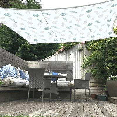 JUTE Sonnensegel Für Den Gartenpool, Eck-sonnensegel Für Den Innenhof, 3 X 3 Meter Großes Quadrat JUTE Sonnensegel Für Den Gartenpool, Eck-sonnensegel Für Den Innenhof, 3 X 3 Meter Großes Quadrat