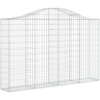 Maisonchic Modell 708662 Garten Gabionen Bogenzaun - Gartenmauer Maisonchic Modell 708662 Garten Gabionen Bogenzaun - Gartenmauer