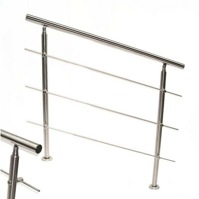 Apex - Edelstahl Treppengeländer 100 Handlauf Geländer Balkongeländer 3 Querstäbe 57206 Apex - Edelstahl Treppengeländer 100 Handlauf Geländer Balkongeländer 3 Querstäbe 57206