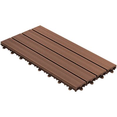 Floordirekt - Klickfliesen Wpc-terrassendielen Royal Hellbraun 60 X 30 Cm Floordirekt - Klickfliesen Wpc-terrassendielen Royal Hellbraun 60 X 30 Cm