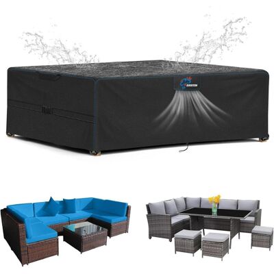 LUXUSKOLLEKTION Gartenmöbel Abdeckhaube 160x100x74cm, Wasserdicht, 420d Oxford, Windfest LUXUSKOLLEKTION Gartenmöbel Abdeckhaube 160x100x74cm, Wasserdicht, 420d Oxford, Windfest