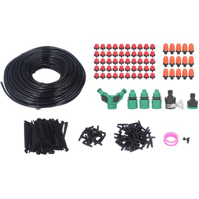 HEAT Tropfbewässerungsset Mit 50 M Schlauch, Verstellbarem Tropfer, Präziser Bewässerung, Automatischem Bewässerungsset Für Garten, Bauernhof Und Gewächshaus HEAT Tropfbewässerungsset Mit 50 M Schlauch, Verstellbarem Tropfer, Präziser Bewässerung, Automatischem Bewässerungsset Für Garten, Bauernhof Und Gewächshaus