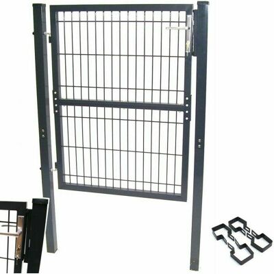 Apex - Quadratrohr Garten Tor 100x120cm Doppelstabmatten 56381 Gartentür Zaun Pforte Apex - Quadratrohr Garten Tor 100x120cm Doppelstabmatten 56381 Gartentür Zaun Pforte