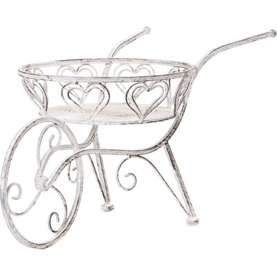 BELIANI Pflanzenständer Vetch 58 Cm Cremeweiß Metall BELIANI Pflanzenständer Vetch 58 Cm Cremeweiß Metall