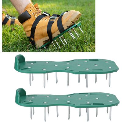 JUTE Dreieckige Rasenspitzen, Rasenbelüftungsspitzen Für Den Gartenbau, Gartengeräte, Bodenlockerungsschuhe, Bodenlockerungsschuhe, Grün JUTE Dreieckige Rasenspitzen, Rasenbelüftungsspitzen Für Den Gartenbau, Gartengeräte, Bodenlockerungsschuhe, Bodenlockerungsschuhe, Grün