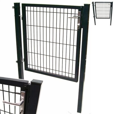 Apex - Quadratrohr Garten Tor 100x100cm Doppelstabmatten 55380 Gartentür Zaun Pforte Apex - Quadratrohr Garten Tor 100x100cm Doppelstabmatten 55380 Gartentür Zaun Pforte