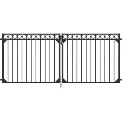 Alberts - Doppeltor Chaussee, Alu,anthrazit Kst.b., Lichte Breite 3010 Mm, Höhe 1200 Mm Alberts - Doppeltor Chaussee, Alu,anthrazit Kst.b., Lichte Breite 3010 Mm, Höhe 1200 Mm