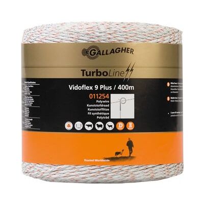 GALLAGHER - Vidoflex 9 Turboline Plus - Weiß - 400 m - Rope GALLAGHER - Vidoflex 9 Turboline Plus - Weiß - 400 m - Rope