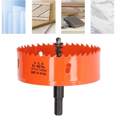 JUTE Die Hss-bimetall-lochsäge Mit Robustem Spannfutter Wird Zur Herstellung Von Cornhole-brettern, Holz, Pvc, Gipskarton, Aluminium Und Metall (3-15/16") Verwendet. JUTE Die Hss-bimetall-lochsäge Mit Robustem Spannfutter Wird Zur Herstellung Von Cornhole-brettern, Holz, Pvc, Gipskarton, Aluminium Und Metall (3-15/16") Verwendet.