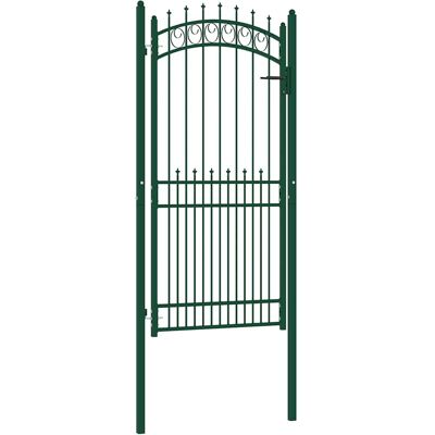Zauntor Emmen Mit Spikes Stahl 104 X 147 Cm Grün Vidaxl Zauntor Emmen Mit Spikes Stahl 104 X 147 Cm Grün Vidaxl
