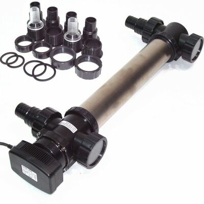 Apex - 55008 Edelstahl Uvc Teichklärer 72w Wasserklärer Lichtfilter Vorklärgerät Koi Apex - 55008 Edelstahl Uvc Teichklärer 72w Wasserklärer Lichtfilter Vorklärgerät Koi