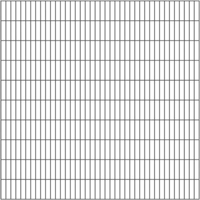 Alberts Doppelstab-gittermatte, Verz.anthr, Bxh2000x2000mm, Draht-ø6/5/6, Masche50x200mm Alberts Doppelstab-gittermatte, Verz.anthr, Bxh2000x2000mm, Draht-ø6/5/6, Masche50x200mm