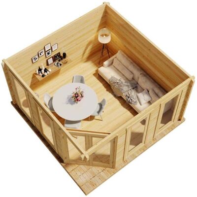 Alpholz - Maja - 5-Eck - 70 mm - Garden shed Alpholz - Maja - 5-Eck - 70 mm - Garden shed