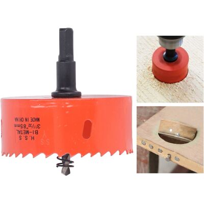 JUTE Die Hss-bimetall-lochsäge Mit Robustem Spannfutter Wird Zur Herstellung Von Cornhole-platten, Holz, Pvc, Gipskarton, Aluminium Und Metall (3-1 1/32") Verwendet. JUTE Die Hss-bimetall-lochsäge Mit Robustem Spannfutter Wird Zur Herstellung Von Cornhole-platten, Holz, Pvc, Gipskarton, Aluminium Und Metall (3-1 1/32") Verwendet.