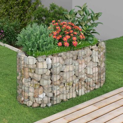 vidaXL Verzinkt Eisen Gartenbett - 120x50x50 cm vidaXL Verzinkt Eisen Gartenbett - 120x50x50 cm