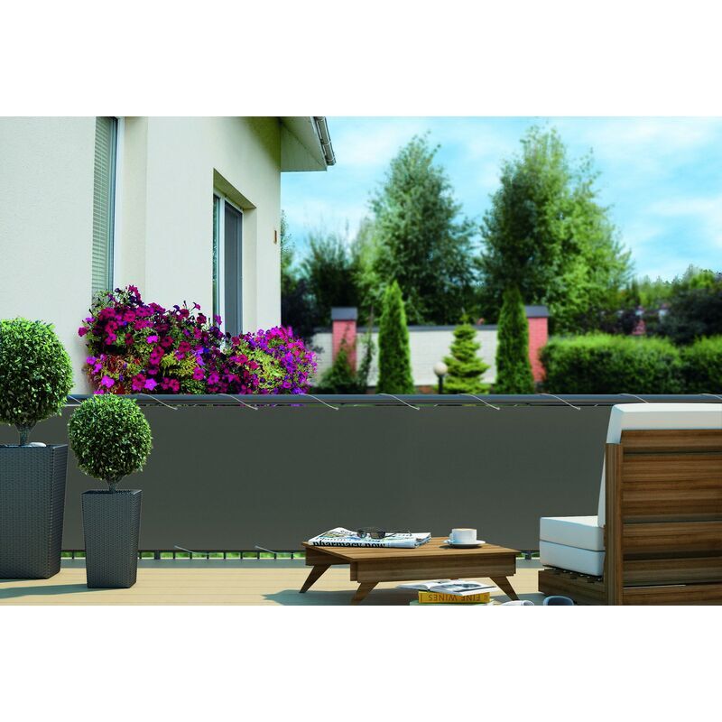 HOME & GARDEN Home&garden - Balkonsichtschutz Bode, LxH ca. 600x90 cm Farbe creme - creme
