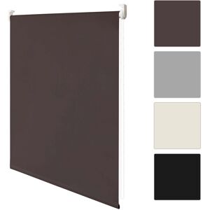 HENGDA Verdunklungsrollo 60x200cm Klemmfix Rollo Verdunkelung Fensterrollo Tageslicht Sichtschutz mit Beschichtung ohne Bohren für Fenster & Türen Braun