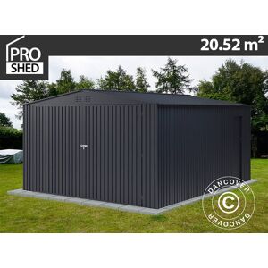 DANCOVER Metallgarage 3,8x5,4x2,32m ProShed®, Anthrazit - Anthrazit