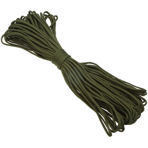 Linghhang - 30,5 m/100 Fuß 7 Stränge Fallschirmschnur Lanyard Seil Outdoor Notfall Überlebenswerkzeug, grün, 2 Stück