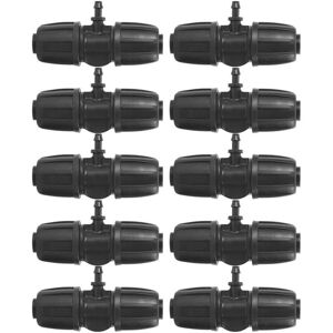 RICEEL 10 Stück hochwertige 16-mm-4/7-Schlauchverbinder mit Widerhaken für PE-Schläuche zur Gartenbewässerung RICEEL 10 Stück hochwertige 16-mm-4/7-Schlauchverbinder mit Widerhaken für PE-Schläuche zur Gartenbewässerung