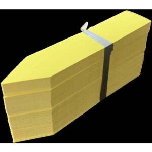 MCBOSON 100 Stück Etiketten - Gelb für Gartenpflanzen aus Kunststoff, Saatgutetiketten 2x10cm MCBOSON 100 Stück Etiketten - Gelb für Gartenpflanzen aus Kunststoff, Saatgutetiketten 2x10cm