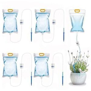 YMYNY 5er-Pack Tropfbewässerungsbeutel mit einstellbarem Durchfluss, 3,5-Liter-Automatikbewässerungssystem für Zimmer- und Gartenpflanzen YMYNY 5er-Pack Tropfbewässerungsbeutel mit einstellbarem Durchfluss, 3,5-Liter-Automatikbewässerungssystem für Zimmer- und Gartenpflanzen