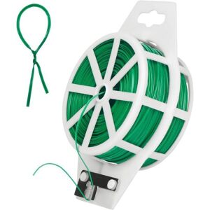 TEHTUY Gartenbindedraht, 100 m, gedrehter Draht für Kletterpflanzen, Ranken, Sträucher und Blumen (Grün) TEHTUY Gartenbindedraht, 100 m, gedrehter Draht für Kletterpflanzen, Ranken, Sträucher und Blumen (Grün)