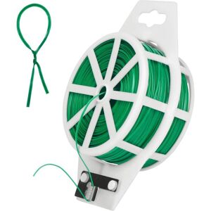 QIYAO Gartendraht, gedrehter Draht für Kletterpflanzen, Weinreben, Sträucher und Blumen, 100 m QIYAO Gartendraht, gedrehter Draht für Kletterpflanzen, Weinreben, Sträucher und Blumen, 100 m