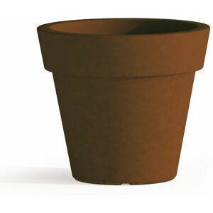 IDRALITE Tekcnoplast - Modell Begonia - Braune Harzblumenkübel - Blumentopf IDRALITE Tekcnoplast - Modell Begonia - Braune Harzblumenkübel - Blumentopf