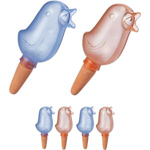 Relaxdays - Tonkegel 6er Set, Vogel-Design, Wasserspender für Pflanzen, autom. Gießen, Ton & Kunststoff, Gießkegel, bunt Relaxdays - Tonkegel 6er Set, Vogel-Design, Wasserspender für Pflanzen, autom. Gießen, Ton & Kunststoff, Gießkegel, bunt