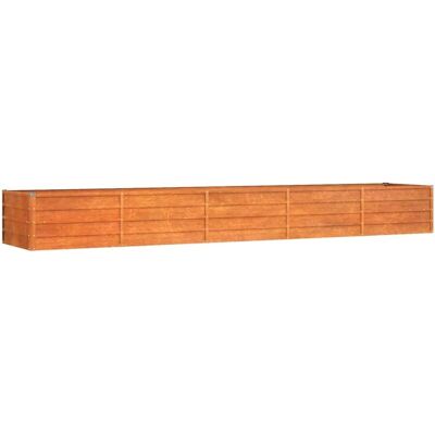 vidaXL Hochbeet 400x80x45 cm Rostiger Stahl - Gartentyp vidaXL Hochbeet 400x80x45 cm Rostiger Stahl - Gartentyp